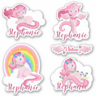 Cute Personalized Magical Unicorn Custom Vinyl