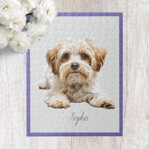 Cute Personalized Maltese Jigsaw Puzzle