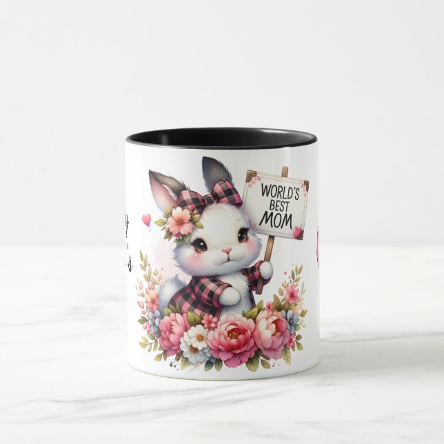 Cute Personalized Mother's Day Quote/Bunny Mug (Center)