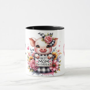Cute Personalized Mother's Day Quote/Pig Mug