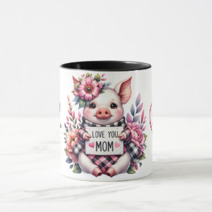 Cute Personalized Mother's Day Quote/Pig Mug
