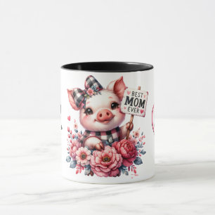 Cute Personalized Mother's Day Quote/Pig Mug