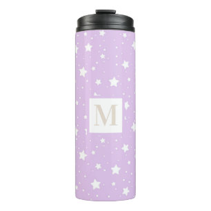 Cute Personalized Pastel Star Pattern Thermal Tumbler
