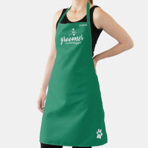 Cute Personalized Pet Groomer Extraordinaire Apron
