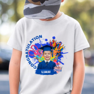 Cute Personalized Photo Kindergarten Graduation T-Shirt
