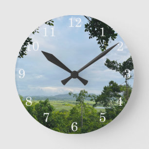 Cute Personalized Photo Nautical nursery Round Clock