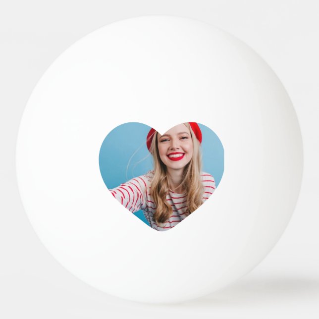 Cute personalized photo table tennis Gift idea Ping Pong Ball (Front)
