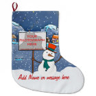 Cute personalized photo Xmas Snowman