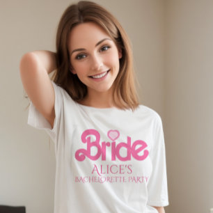 Cute personalized pink bride to be T-Shirt
