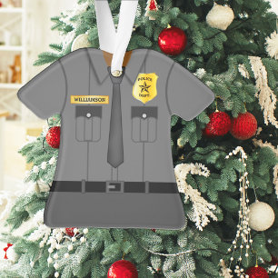 Cute Personalized Police Officer Ornament