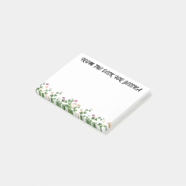 Cute Personalized Post-it notes (Angled)