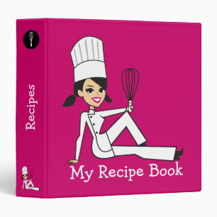 Cute Personalized Recipe Binder for Girls