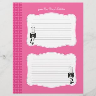 Cute Personalized Recipe Pages