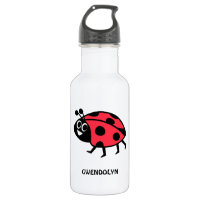 Cute Personalized Red Cartoon Ladybug Kids