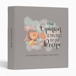 Cute Personalized Retro Quote Script Family Binder