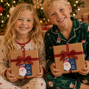 Cute Personalized Santa Gift Tags
