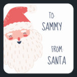 Cute Personalized Santa Gift Tags<br><div class="desc">Help disguise your handwriting by using these personalized 'from Santa' gift tag stickers.</div>