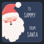 Cute Personalized Santa Gift Tags<br><div class="desc">Help disguise your handwriting by using these personalized 'from Santa' gift tag stickers.</div>
