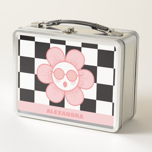 Cute Personalized School Metal Lunch Box (Front)