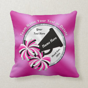 Cute Personalized Senior Cheerleader Gift Ideas Throw Pillow
