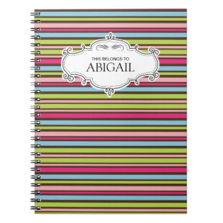 Cute Personalized Spiral Bound Notebooks
