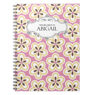 Cute Personalized Spiral Bound Notebooks