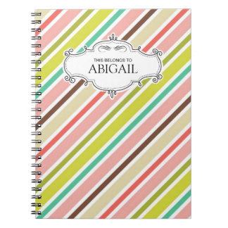 Cute Personalized Spiral Bound Notebooks