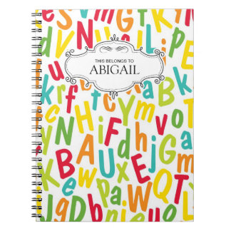 Cute Personalized Spiral Bound Notebooks