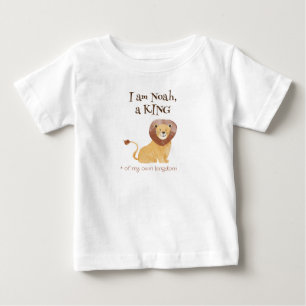Cute Personalized T-shirt with lion, the king