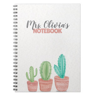 Cute Personalized Teacher Journal Notebook Gift