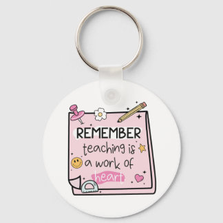 Cute Personalized Teacher  Keychain
