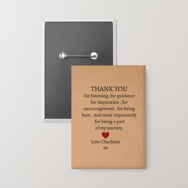 cute personalized thank you love  (Front/Back)