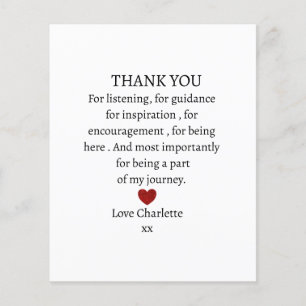 cute personalized thank you love  flyer
