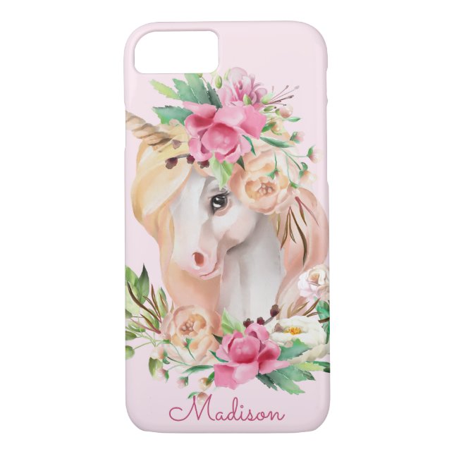 Cute Personalized Unicorn Case-Mate iPhone Case (Back)
