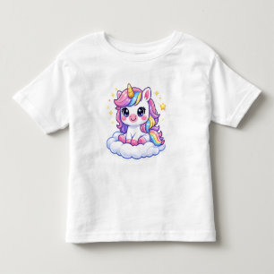 Cute Personalized Unicorn Kids T-Shirt