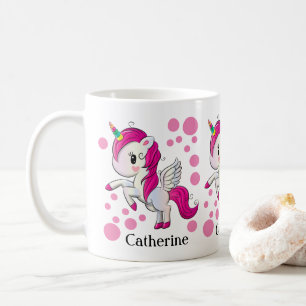 Cute personalized unicorn mug