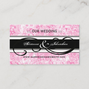 Cute Personalized Wedding Website Cards