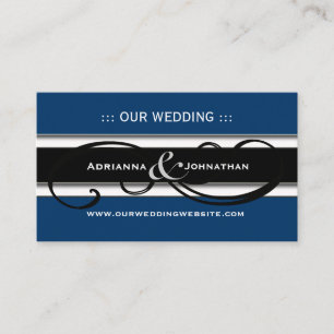 Cute Personalized Wedding Website Cards