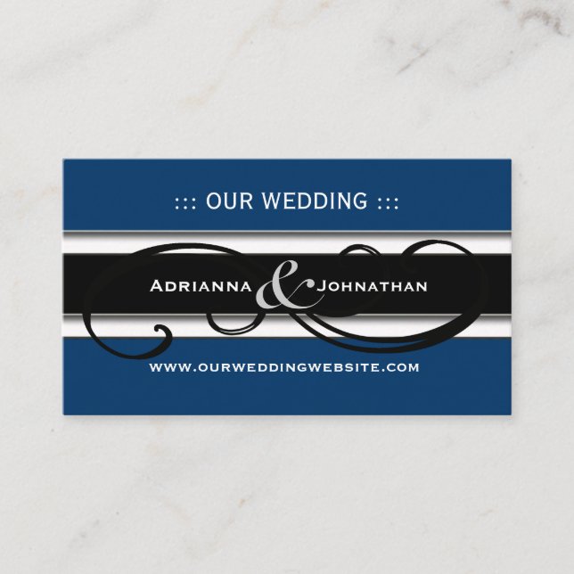 Cute Personalized Wedding Website Cards (Front)