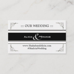 Cute Personalized Wedding Website Cards
