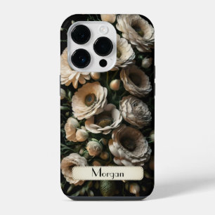 Cute Personalized white Floral Wildflower 3d iPhone 14 Pro Case