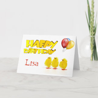 Cute Personlized Happy Birthday Card