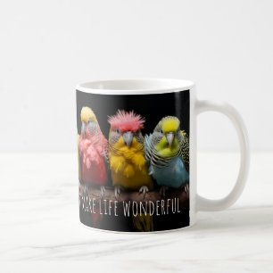 Cute personnalisable Budgerigar café Mug