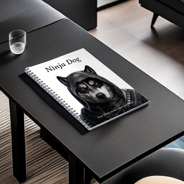 Cute Personnalisé Ninja Chien Carnet Husky (Créateur téléchargé)