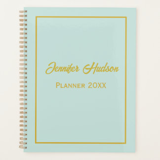 Cute personnelle minimaliste Geyser bleu, Gold Mon