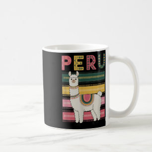 Cute Peruvian Llama From Peru - Fun Peru Design Coffee Mug