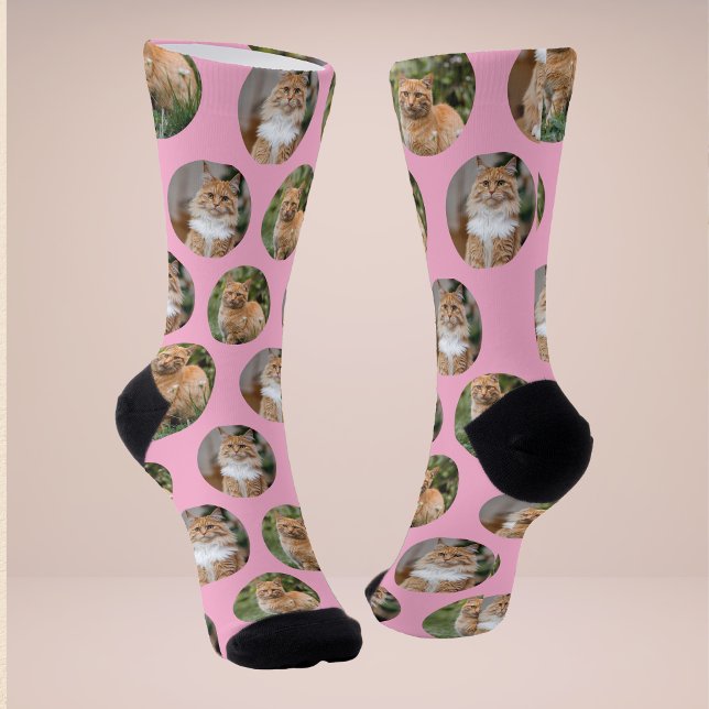 Cute Pet 2 Cat Photo Socks (Creator Uploaded)