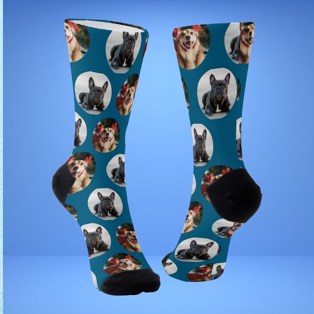 Cute Pet 2 Dog Photo Socks (Creator Uploaded)