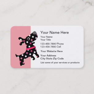 Cute Pet Care Business Cards
