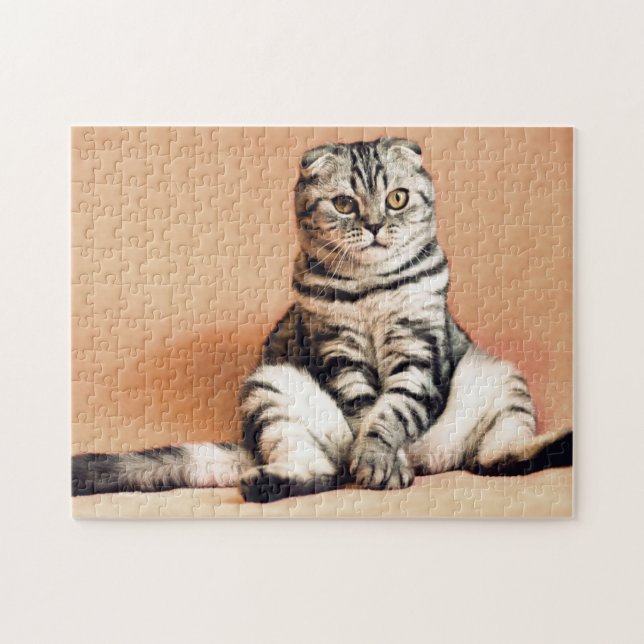 Cute Pet Cat Photo Jigsaw Puzzle (Horizontal)